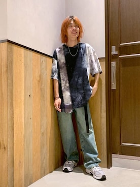 「RAGEBLUE（レイジブルー）のアイテム（スニーカー）」を使った、Kanさん（メンズ・157cm）の夏コーディネート