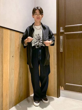 「アイテム（ブレスレット）」を使った、Kanさん（メンズ・157cm）の夏コーディネート