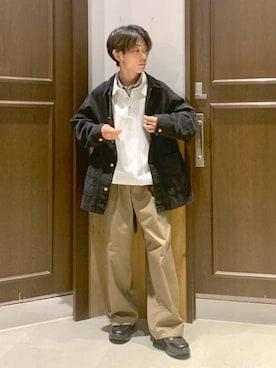 「アイテム（チノパンツ）」を使った、Kanさん（メンズ・157cm・20代）の夏コーディネート