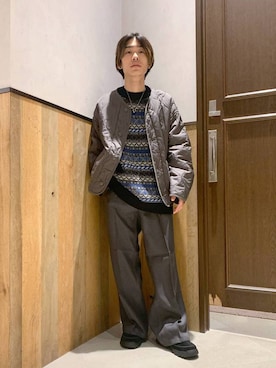 「RAGEBLUE（レイジブルー）のアイテム（ジャケット/アウター）」を使った、Kanさん（メンズ・157cm）の秋コーディネート