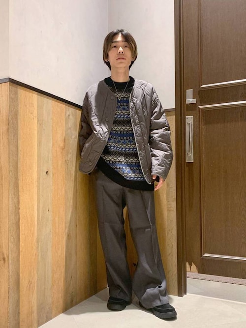 セール】センタープレス/バギーワイドフレアパンツ（スラックス