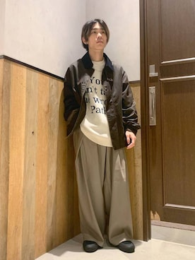 「RAGEBLUE（レイジブルー）のアイテム（ジャケット/アウター）」を使った、Kanさん（メンズ・157cm）の秋コーディネート