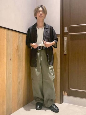 「アイテム（タンクトップ）」を使った、Kanさん（メンズ・157cm）の夏コーディネート