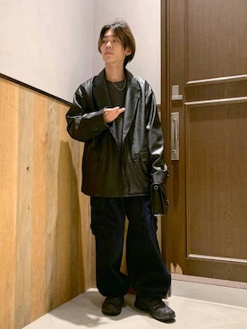 「RAGEBLUE（レイジブルー）のアイテム（ジャケット/アウター）」を使った、Kanさん（メンズ・157cm）の秋コーディネート