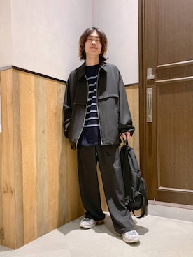 「アイテム（ブルゾン）」を使った、Kanさん（メンズ・157cm・20代）の春コーディネート