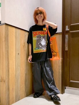 「POLeR（ポーラー）のアイテム（バッグ）」を使った、Kanさん（メンズ・157cm）の夏コーディネート