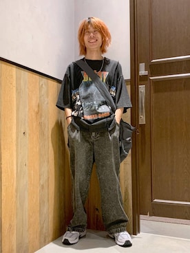 「RAGEBLUE（レイジブルー）のアイテム（スニーカー）」を使った、Kanさん（メンズ・157cm）の夏コーディネート