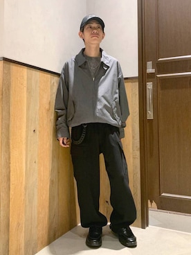 「RAGEBLUE（レイジブルー）のアイテム（パンツ）」を使った、Kanさん（メンズ・157cm）の秋コーディネート