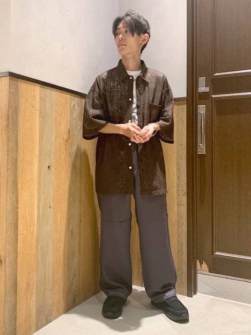 ステンレスデザインショートネックレス