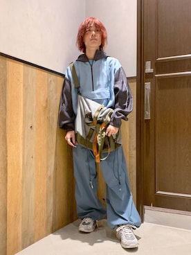 「WEEKEND(ER)（ウィークエンダー）のアイテム」を使った、Kanさん（メンズ・157cm）の春コーディネート