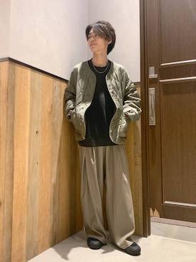 「RAGEBLUE（レイジブルー）のアイテム（ジャケット/アウター）」を使った、Kanさん（メンズ・157cm）の秋コーディネート