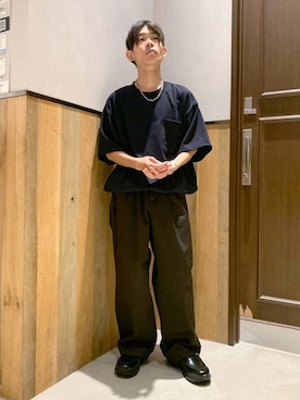 「アイテム（チノパンツ）」を使った、Kanさん（メンズ・157cm・20代）の夏コーディネート