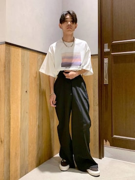 「アイテム（ブレスレット）」を使った、Kanさん（メンズ・157cm）の夏コーディネート