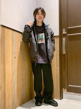 「アイテム（ドレスシューズ）」を使った、Kanさん（メンズ・157cm）の秋コーディネート