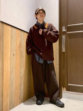 「RAGEBLUE（レイジブルー）のアイテム（パンツ）」を使った、Kanさん（メンズ・157cm）の秋コーディネート