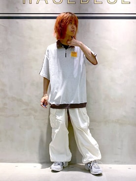 「RAGEBLUE（レイジブルー）のアイテム（スニーカー）」を使った、Kanさん（メンズ・157cm）の夏コーディネート