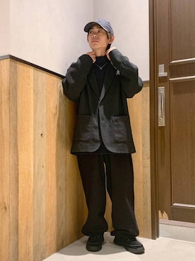 「RAGEBLUE（レイジブルー）のアイテム（ジャケット/アウター）」を使った、Kanさん（メンズ・157cm）の秋コーディネート