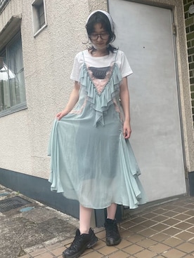 「LA BELLE ETUDE（ラベルエチュード）のアイテム」を使った、LA BELLE ETUDEさん（レディース・165cm）の夏コーディネート