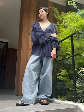「LA BELLE ETUDE（ラベルエチュード）のアイテム」を使った、LA BELLE ETUDEさん（レディース・171cm）の夏コーディネート