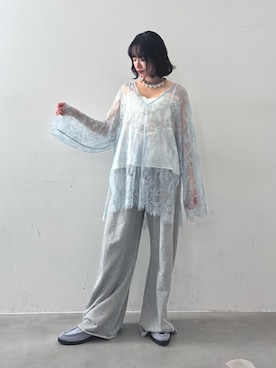 「アイテム（キャミソール）」を使った、LA BELLE ETUDEさん（レディース・165cm）の冬コーディネート