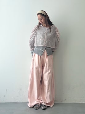 「アイテム（カチューシャ）」を使った、LA BELLE ETUDEさん（レディース・162cm）の冬コーディネート