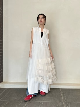 「LA BELLE ETUDE（ラベルエチュード）のアイテム（ワンピース/ドレス）」を使った、LA BELLE ETUDEさん（レディース・163cm）の夏コーディネート