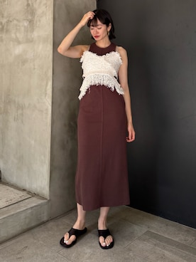 「LA BELLE ETUDE（ラベルエチュード）のアイテム」を使った、LA BELLE ETUDEさん（レディース・165cm）の夏コーディネート