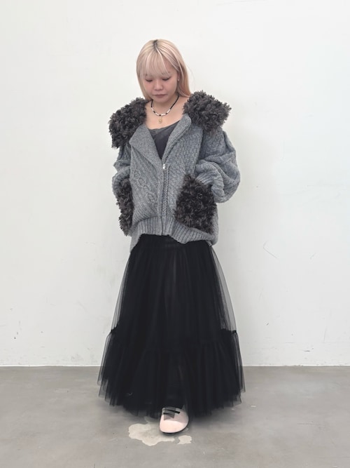 セール】【TEN by LA BELLE ETUDE】ニッティングパターン×ファーニット