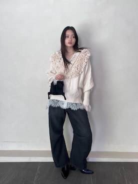 「loni（ロニ）のアイテム」を使った、LA BELLE ETUDEさん（レディース・163cm）の秋コーディネート
