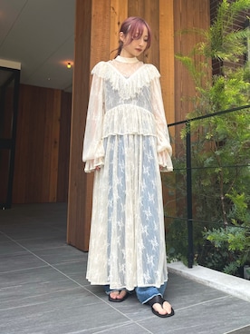 「LA BELLE ETUDE（ラベルエチュード）のアイテム」を使った、LA BELLE ETUDEさん（レディース・163cm）の夏コーディネート