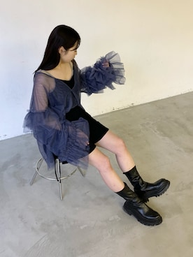 「LA BELLE ETUDE（ラベルエチュード）のアイテム（キャミソール）」を使った、LA BELLE ETUDEさん（レディース・155cm）の冬コーディネート