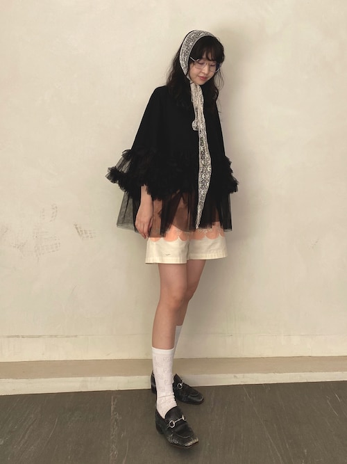 セール】ボリュームチュールギャザーフリルTシャツ（Tシャツ