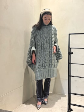 「アイテム（カチューシャ）」を使った、LA BELLE ETUDEさん（レディース・162cm）の秋コーディネート