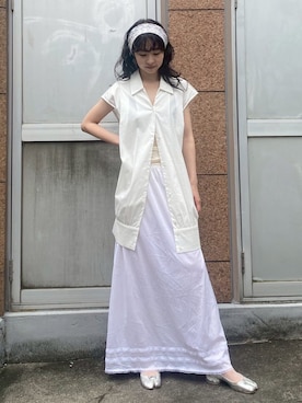 「LA BELLE ETUDE（ラベルエチュード）のアイテム」を使った、LA BELLE ETUDEさん（レディース・165cm）の夏コーディネート