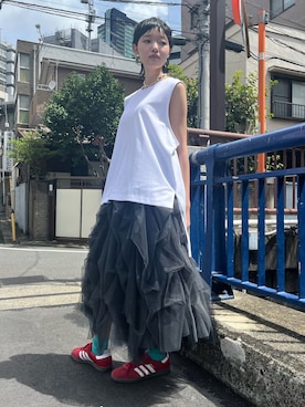「LA BELLE ETUDE（ラベルエチュード）のアイテム」を使った、LA BELLE ETUDEさん（レディース・171cm）の夏コーディネート