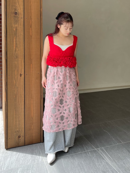 9月最終章LA BELLE ETUDE リボンラインスカート ピンク未着用 J1U SKIRT – LA BELLE ETUDE online store