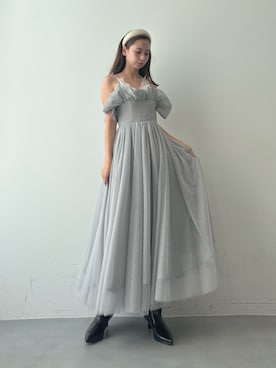 「アイテム（カチューシャ）」を使った、LA BELLE ETUDEさん（レディース・162cm）の冬コーディネート