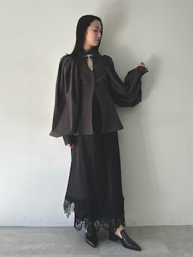 「LA BELLE ETUDE（ラベルエチュード）のアイテム（スカート）」を使った、LA BELLE ETUDEさん（レディース・166cm）の冬コーディネート