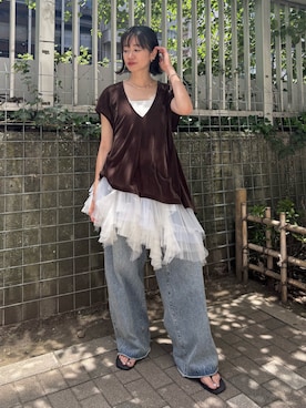 LA BELLE ETUDEさん（レディース・165cm）の夏コーディネート