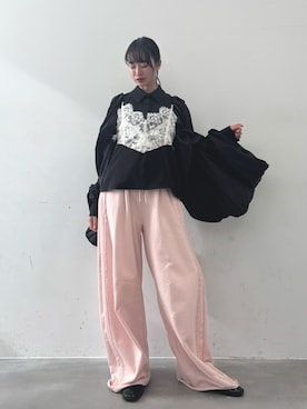 「アイテム（キャミソール）」を使った、LA BELLE ETUDEさん（レディース・165cm）の冬コーディネート