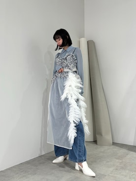 「LA BELLE ETUDE（ラベルエチュード）のアイテム（パンツ）」を使った、LA BELLE ETUDEさん（レディース・165cm）の秋コーディネート