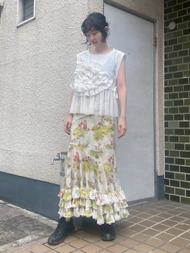 「J1U by LA BELLE ETUDE（ジユウバイラベルエチュード）のアイテム」を使った、LA BELLE ETUDEさん（レディース・165cm）の夏コーディネート