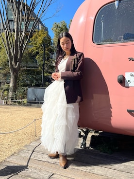 「LA BELLE ETUDE（ラベルエチュード）のアイテム（スカート）」を使った、LA BELLE ETUDEさん（レディース・156cm）の春コーディネート