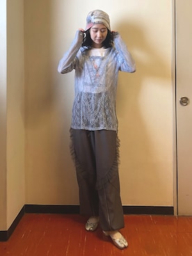 「LA BELLE ETUDE（ラベルエチュード）のアイテム」を使った、LA BELLE ETUDEさん（レディース・165cm）の春コーディネート