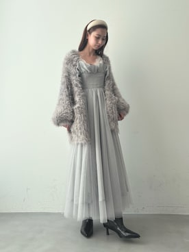 「アイテム（カチューシャ）」を使った、LA BELLE ETUDEさん（レディース・162cm）の冬コーディネート