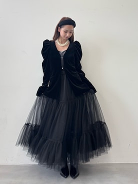 「アイテム（カチューシャ）」を使った、LA BELLE ETUDEさん（レディース・162cm）の秋コーディネート