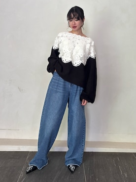 「LA BELLE ETUDE（ラベルエチュード）のアイテム（パンツ）」を使った、LA BELLE ETUDEさん（レディース・165cm）の夏コーディネート