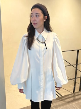 「アイテム（カチューシャ）」を使った、LA BELLE ETUDEさん（レディース・162cm）の秋コーディネート