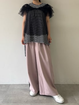 「LA BELLE ETUDE（ラベルエチュード）のアイテム」を使った、LA BELLE ETUDEさん（レディース・155cm）の夏コーディネート