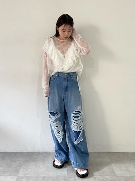 「LA BELLE ETUDE（ラベルエチュード）のアイテム」を使った、LA BELLE ETUDEさん（レディース・155cm）の春コーディネート